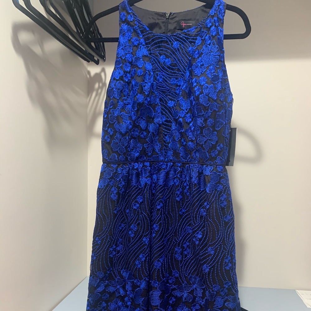 Aqua NWT embroidered cocktail dress